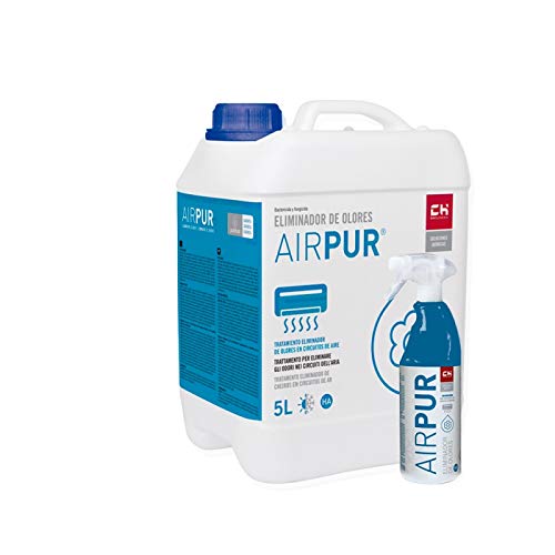Chquimica Pack AIRPUR garrafa + pulverizador para Eliminar olores en circuitos de Aire acondionado