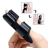Sumiwish Finger Splint, Trigger Finger Wraps for Curved Bent Finger Straightening, Adjustable Fixing Belt with Built-in Aluminium - 1 Pack