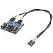 Produktbild Kalolary 9pin USB Header Stecker 1 bis 4 Buchse Verlängerungskabel Karte Motherboard 9-poliger USB HUB USB 2.0 9-poliger Stecker Adapter Port Multilier