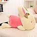 Produktbild jianghang Ungewöhnliche Puppe Nettes kleines Kaninchen Plüsch Spielzeug Puppe Die Schmetterling Lie Prone Rabbit Puppe Lügen Spielzeug für Kinder Geburtstag Geschenk Nützlich(None Pale pink 20 cm)
