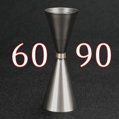 Casavidas Hot Sales Japanese Style Stainless Steel Jigger Bar Measures Bar Tools Bar Accessories: Black 60-90ml