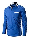 polo manga larga hombre corte ingles Diseño: manga larga, 3 botones,100% algodón, Collar a plaid, 5 colores disponibles
