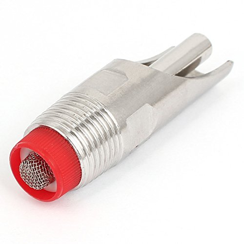 Preisvergleich Produktbild DealMux 1 / 2 BSP Edelstahl Nippeltränke für Schwein Hund Pferd Trinken