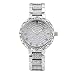 Produktbild Panamami Automatikuhr Lace Full Diamonds Römerwaage Edelstahlband Damen Watche Waterproof Watch mit Goldzifferblatt - Silber