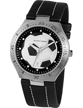 Jacques Lemans Herren-Armbanduhr Dover Analog Quarz Leder 1-1838E