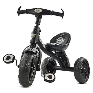 Dash Stylish Kids Tricycle , tricycles , Kids Cycle , Ride on for boy and Girl for 2 to 5 Years with Under seat Storage Space, Lights and Music (Black)
