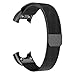 Produktbild Strap Band,Janly Milanese Magnetic Loop Edelstahl Uhrenarmband Für Garmin VIVOsmart HR (Schwarz)