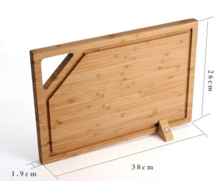 Bambus Schneidebrett mit Halter