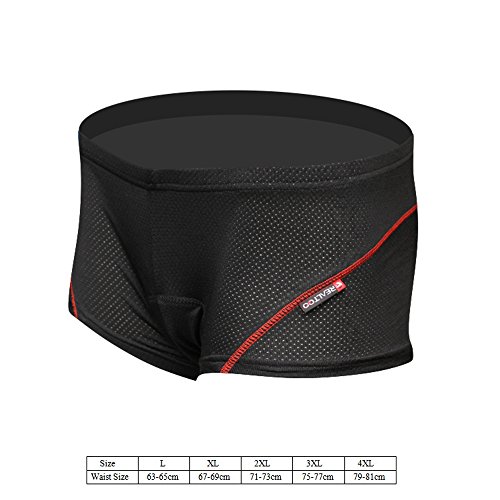 Lixada Männer Farrad Unterwäsche atmungsaktive Schwamm Pad MTB Cycling Underwear Pants für Outdoor Sport Radsport - 6