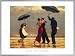 Produktbild Jack Vettriano Poster Kunstdruck und Kunststoff-Rahmen - Der Singende Butler (80 x 60cm)