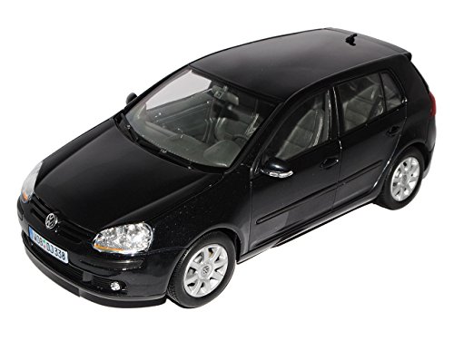 Preisvergleich Produktbild VW Golf V, metallic-schwarz, Modellauto, Fertigmodell, Welly 1:18
