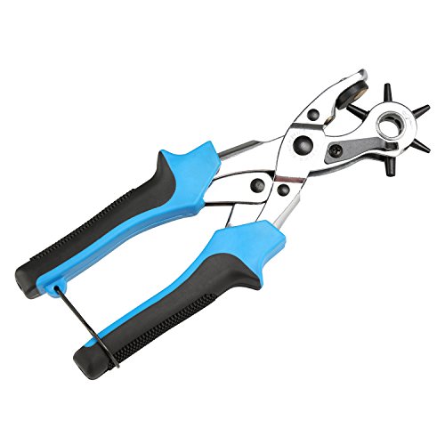 comprare on line LEADSTAR Pinza Fustellatrice, Pinza Perforatrice Pinza a Fustella per Cuoio Cinture Carta Cinghie da Guardare (Blu) prezzo