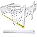 Produktbild TV Wandhalterung Weiß Schwenkbar Doppelarm, Gelenke geschweißt - sehr stabil, Wandhalter für TV 82-177 cm (32"-70") universell passend Fuer alle TV-Hersteller Wandabstand min. 10 cm, max. 65 cm
