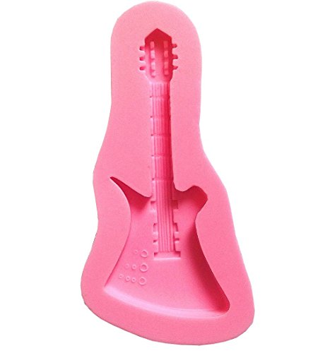 CAOLATOR Silikon Backform 3D Mini Musikinstrumente Gitarre Form Kuchen Form Werkzeug Silikon Form Handgefertigte Form
