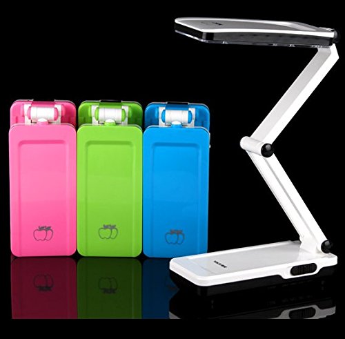 Preisvergleich Produktbild Wiederaufladbare LED-Licht und faltbare Augenschutz Schreibtischlampe not Wohnheim Lampe, grün
