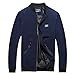 Produktbild Sannysis Herren Slim Fit Pullover Langarm Mantel Freizeitjacke Large Size Baseball Jacke Übergangsjacke Parka Pilotenjacke Männer Feldjacke