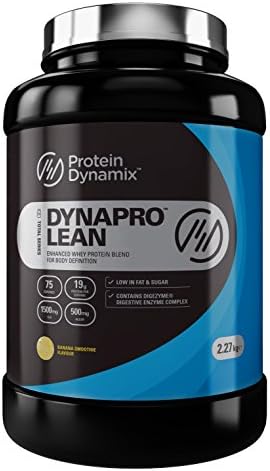 Protein Dynamix Dynapro Lean Muscle High Protein Diet Whey Banana Smoothie Flavour Meal Replacement Powder, 2.27 kg