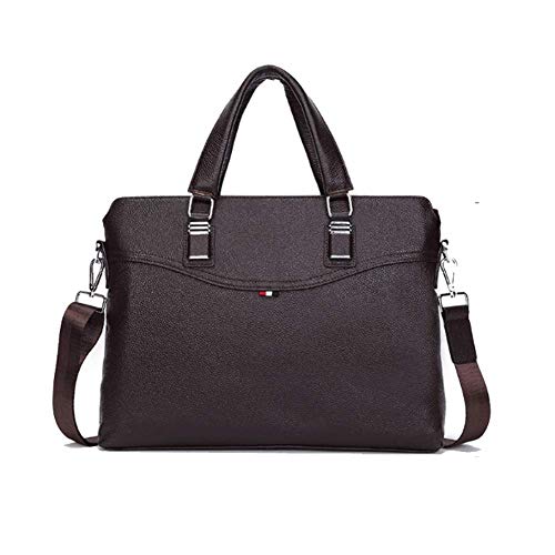 Preisvergleich Produktbild Convertible Messenger Bag Umhängetasche Laptop-Tasche Handtasche Business Aktentasche Multifunktions-Reiserucksack für 14-Zoll-Laptop für Männer / Frauen Casual weiche Leder Mode Aktentasche