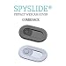 Produktbild Spy-Fy SPYSLIDE® Kameraabdeckung  Superdünnes Premium Webcam Cover (0,6mm) | schwarz & Silber | Hochwertiges Edelstahl (100% Kratzfest) - für Laptop  MacBook, Tablet & Handy | 2er Pack