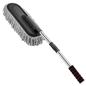 Car Feather Duster Microfiber Wire Retractable Wax Mop Auto Duster Mopping Car Mop Brush Car Dust Removal Car Wash Brush Car Accessories Car Feather Duster for Blinds