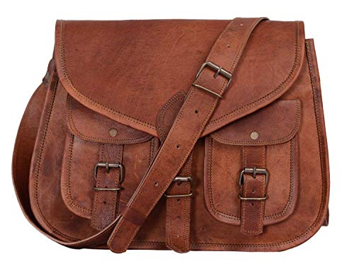 ALASKA EXPORTS - Bolso Cruzados para Mujer Marrón marrón 10 X 13 X 3.5 Inch