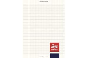 Seyes French Ruled Notebook - Journal - A4 - Creme Paper: To Write In - 8mm Lining Handwriting Paper | 110 Pages | Perfect Binding | Durable Softcover