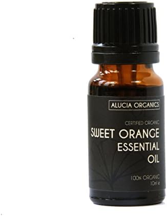 Certified Organic Sweet Orange Essential Oil 10ml - Pure, Natural, Cruelty Free, Vegan, Undiluted - for Use in Aromatherapy, Massage Blends and Diffusers
