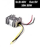DC 12V 24V 36V zu DC 5V Abwärtswandler. Eingangsspannungsbereich: 8V-40V. Ausgangsspannung: 5V. Maximaler Strom 10A 50W.