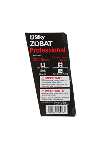 Silky Handsäge Zübat Professional 330mm 7,5 Zähne/30mm – japanische Handsäge mit gebogener Klinge - 3