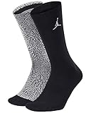 jordan elephant print shirt 2017 Nike Jordan Elephant Crew Calcetines, Hombre, White/Pure Platinum/Black, Small