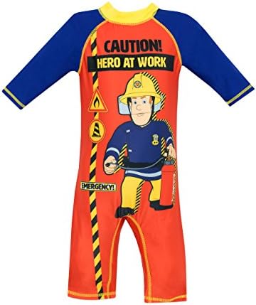 Fireman Sam Boys Fireman Sam Swimsuit Age 6 to 7 Years