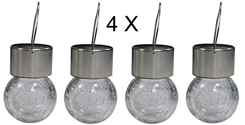 khevga Solarleuchte hängend Garten Hängeleuchte 4er Set