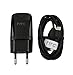 New 1.5 Amp HTC Charger With USB Data Cable - For Htc Desire 820 820G+ 526G+ 816 826 620G 626G 526G 501 - Black RS.449.00