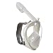 Produktbild KingSang Tauchmaske Vollgesichts Vollmaske Full Face Diving Mask Free Breathing Snorkel Mask Anti-Beschlag Schnorchelmaske mit 180 Grad Panorama Betrachtungs Seeblick für Erwachsene und Jugendliche [L/XL] +1x Wasserdichte Handyhülle (Weiß)
