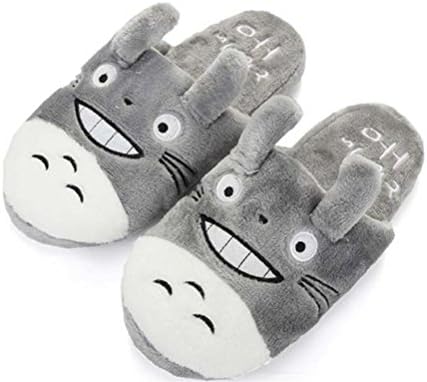 Warm Winter Slipper Totoro Cute Cat Cartoon Animal Women/men Couples Home Slipper For Indoor House Bedroom Flats Comfortable Shoes , 001 , EU 42