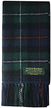 Pure Lambswool Clan Tartan Scarf Made In Scotland (Mackenzie)
