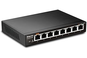 Draytek VigorSwitch G1080, 8-Port Gigabit Switch, Wall Mountable, Power from USB, QoS, 802.1q VLANs