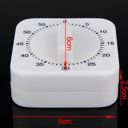 Küchentimer Kunststoff weiß 60 Minuten - 2