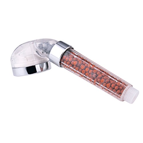 7 Farbe LED-Lichter Farben ändern Duschkopf, Badezimmer Duschkopf mit Luft Turbo Hochdruck-Spa-Duschkopf Negative Ionische Filter Spray Sprinkler Handdusche Kopf - 4