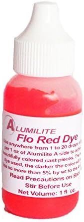 Alumilite resin liquid colorant fluorescent red by Alumilite