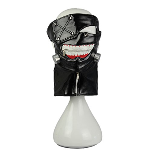 KOSBON Tokyo Ghoul Kaneki Ken Cosplay Maske Halloween Party Cool Mask Prop Zipper - 3