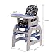 HOMCOM Baby Toddler Rocking Feeding Highchair Booster Seat Multifunctional 3-in-1 Chair+Table+Rocking Base (Blue)