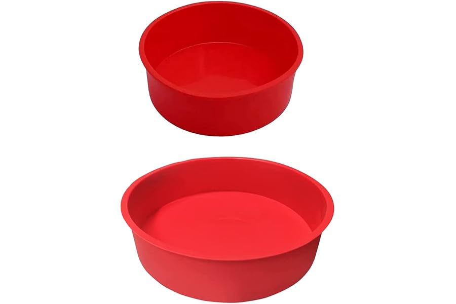 REECAGO Silicone Cake Tins, 6" & 8"