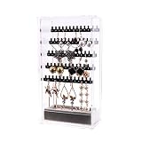 CATLXC Schmuck-Organisator Schmuckständer Schmuckhalter Ohrringhalter Kettenständer Armbandständer - Transparent Staubdicht - Geeignet Für Halsketten, Ohrringe, Armbänder Und Viele Andere Accessoires