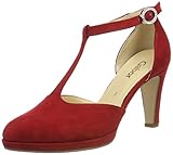 gabor riemchensandalen rot modisches T-Steg Riemchen Gabor Shoes Damen Fashion Pumps, Rot (Cherry 45), 39 EU