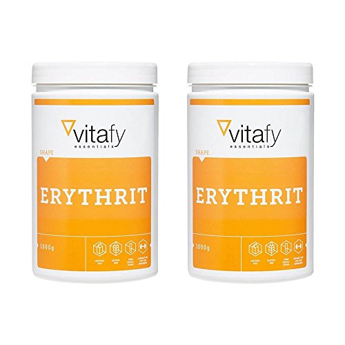 Preisvergleich Produktbild 2 x Vitafy Essentials Erythrit (2x1000g)
