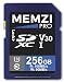 Produktbild Memzi Pro 256 GB SDXC Speicherkarte für Sony Handycam FDR-AX700, FDR-AX100E, FDR-AX53, FDR-AX33 Digital Camcorder - High Speed Class 10 UHS-1 U3 V30 100MB/s Lesen 90MB/s Schreiben 4K 3D Aufnahme
