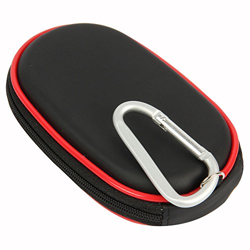 Hermitshell Travel Hart EVA Lagerung Tasche Schutz hülle Etui Tragetasche Beutel Compact Größen und karabiner für Apple Magic Mouse Maus I und II 2nd Gen und Karabiner Schwarz - 5