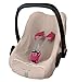 Produktbild ByBoom® - Frottee Sommerbezug, Schonbezug für Babyschale, Autositz, z.B. Maxi Cosi CabrioFix, City, Pebble; Designed in Germany, MADE IN EU, Farbe:Beige