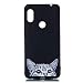 Produktbild Everainy Kompatibel für Xiaomi Redmi Note 6 Pro Hülle Silikon Bumper Gummi Kreativ Cover Hüllen für Xiaomi Redmi Note 6 Pro Handyhülle Stoßfest TPU Stoßstange Schwarz Schutzhülle (Grau Katze)